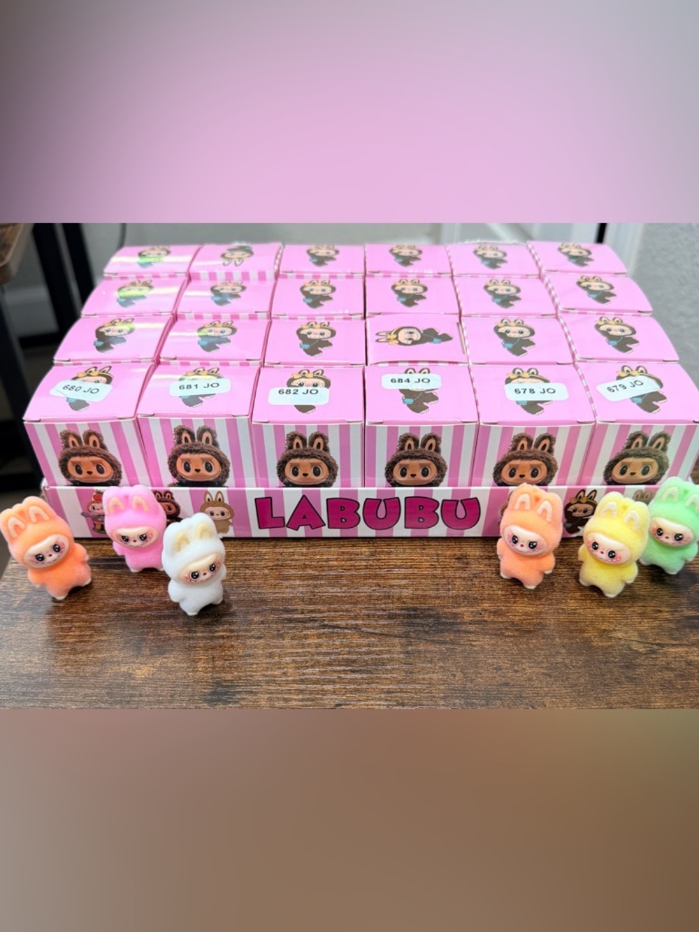 (1) LABUBU Blind Box mini keychain Figure